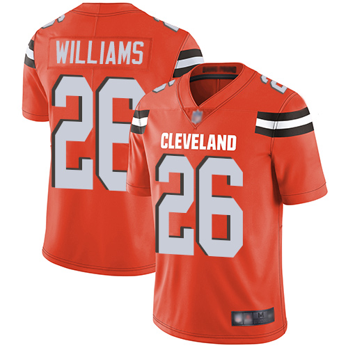 Cleveland Browns Greedy Williams Men Orange Limited Jersey 26 NFL Football Alternate Vapor Untouchable